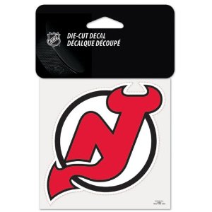 New Jersey Devils NHL Hockey 4" x 4" Logo Decal - Dynasty Sports & Framing 