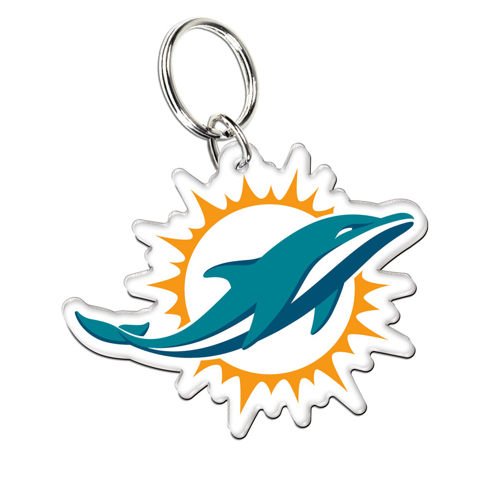 Miami Dolphins Acrylic Logo Keychain - Dynasty Sports & Framing 