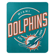 Miami Dolphins 50" x 60" Campaign Fleece Blanket - Dynasty Sports & Framing 