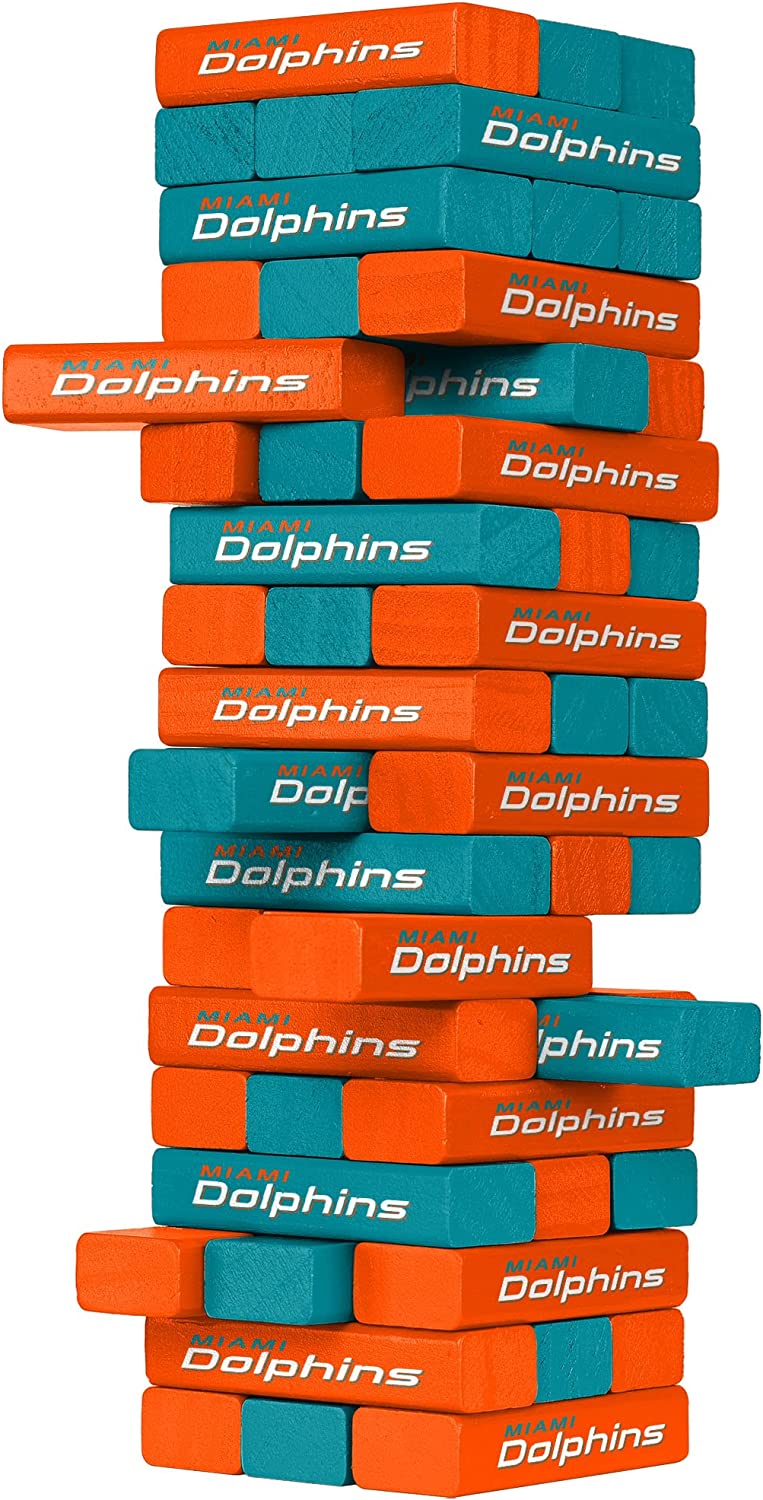 Miami Dolphins Stackable Blocks Game - Dynasty Sports & Framing 