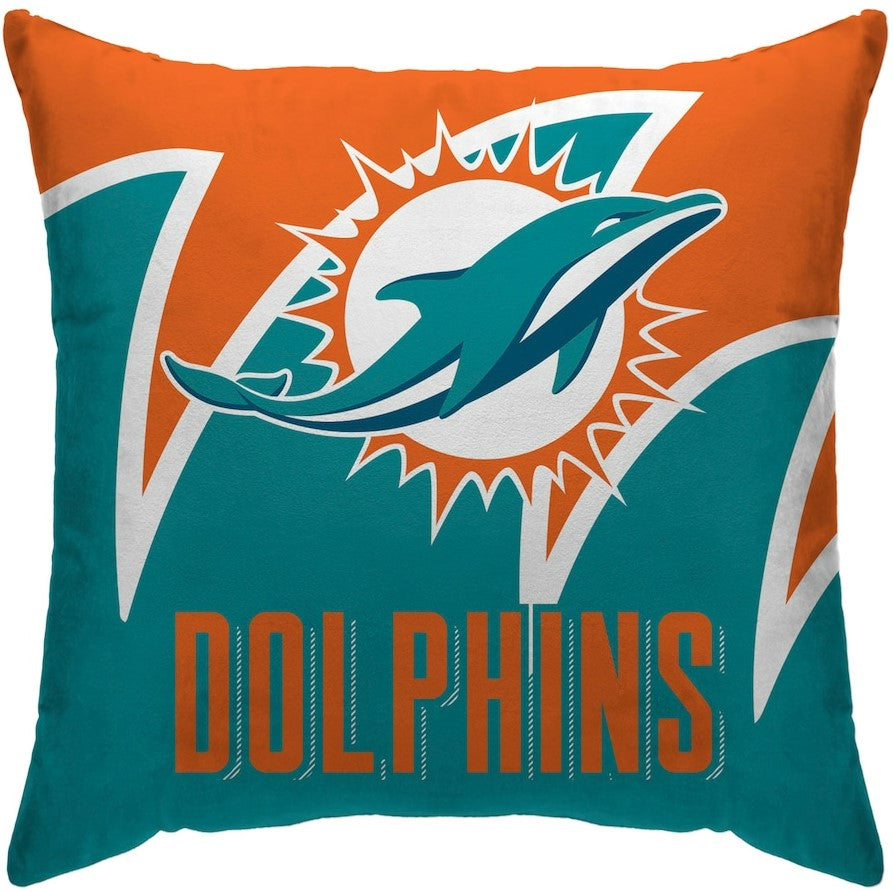 Miami Dolphins 18'' x 18'' Splash Décor Pillow - Dynasty Sports & Framing 