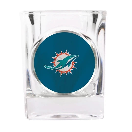 Miami Dolphins Square Shot Glass - Dynasty Sports & Framing 