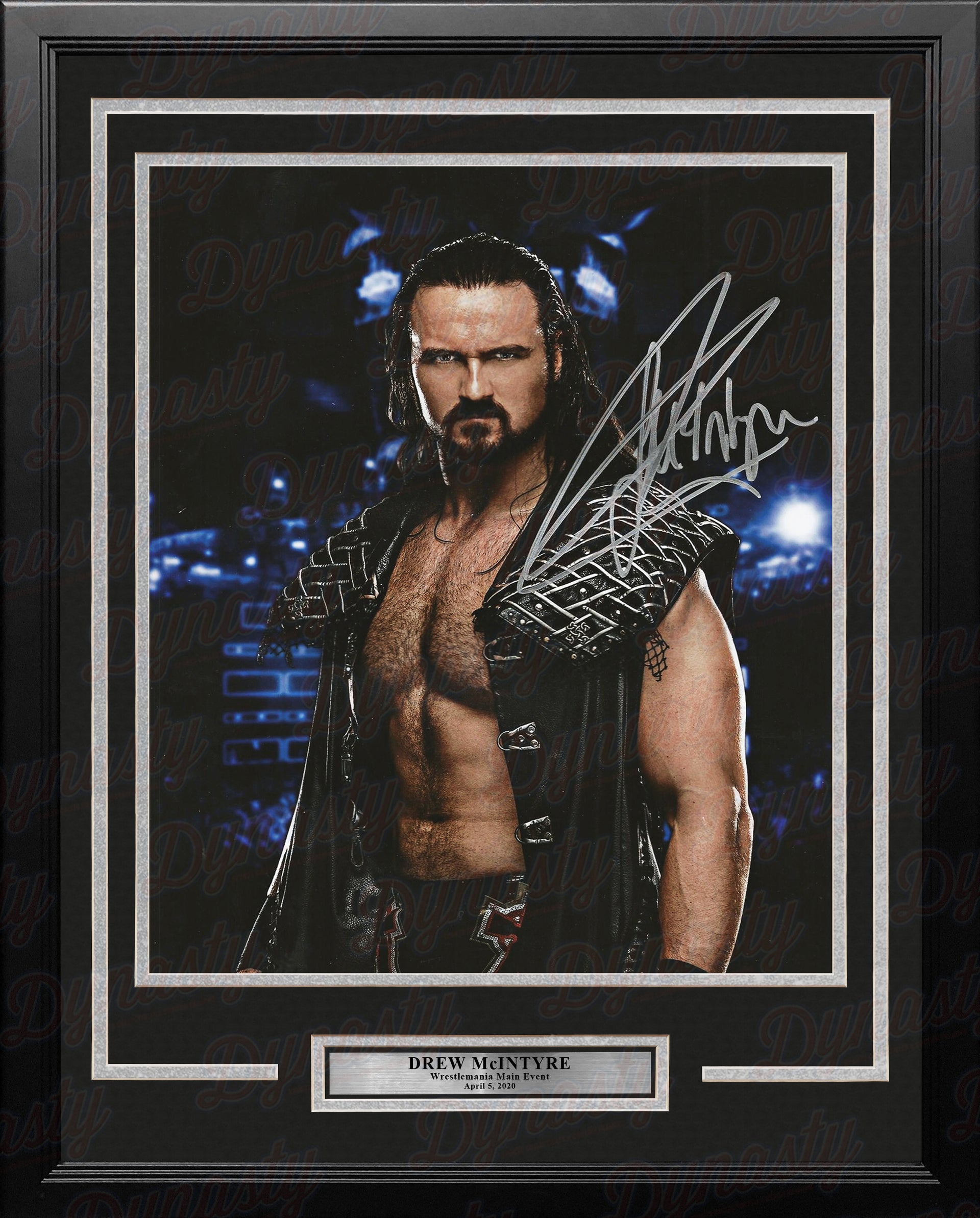 Drew McIntyre Autographed WWE Wrestling Profile 16" x 20" Framed Photo - Dynasty Sports & Framing 