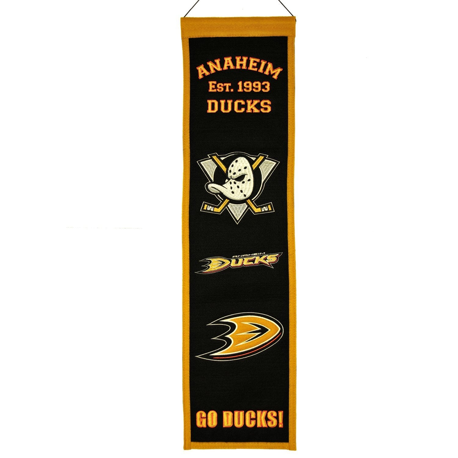 Anaheim Ducks NHL Logo Heritage Banner - Dynasty Sports & Framing 