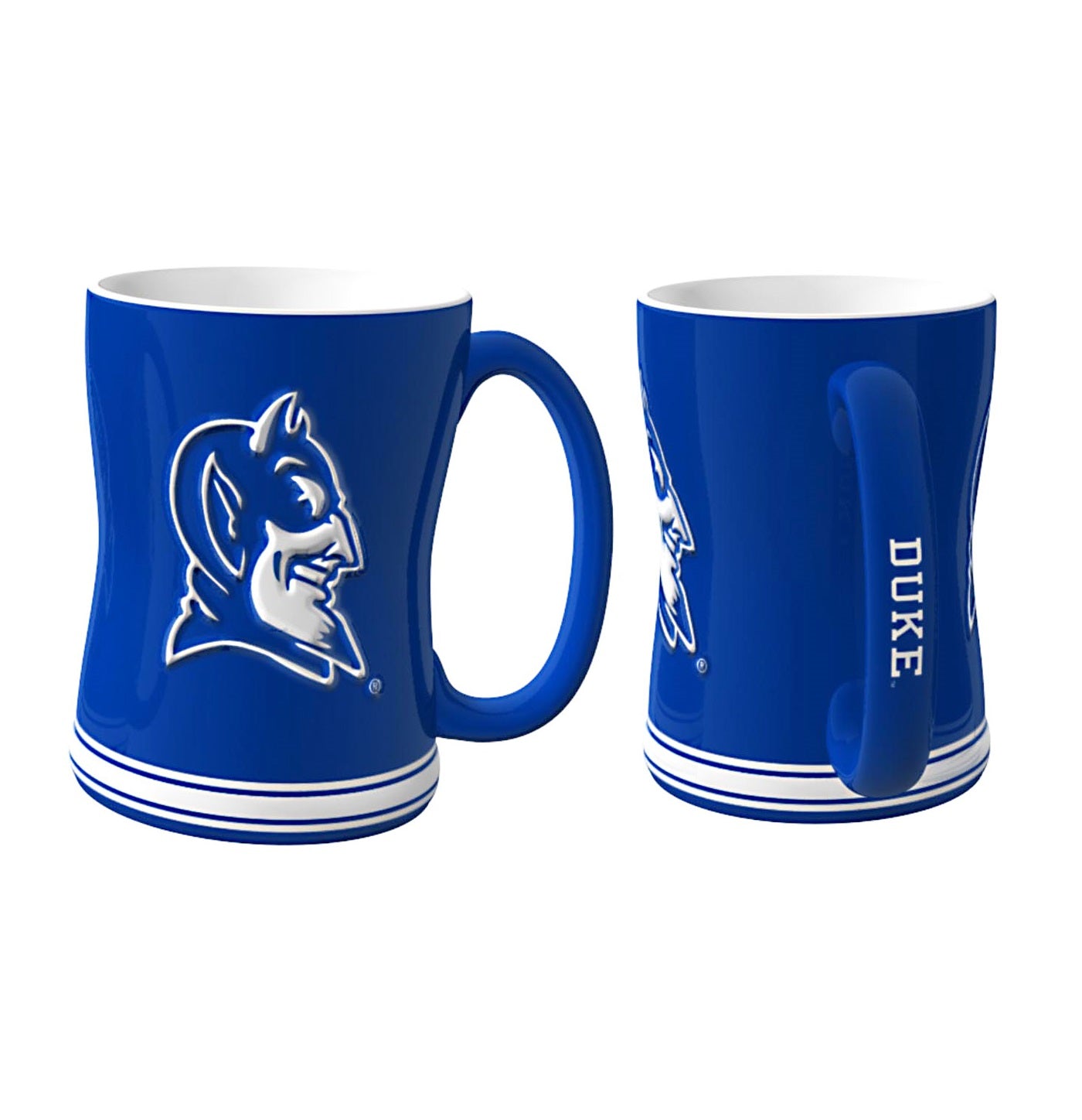 Duke Blue Devils NCAA College Logo Relief 14 oz. Mug - Dynasty Sports & Framing 