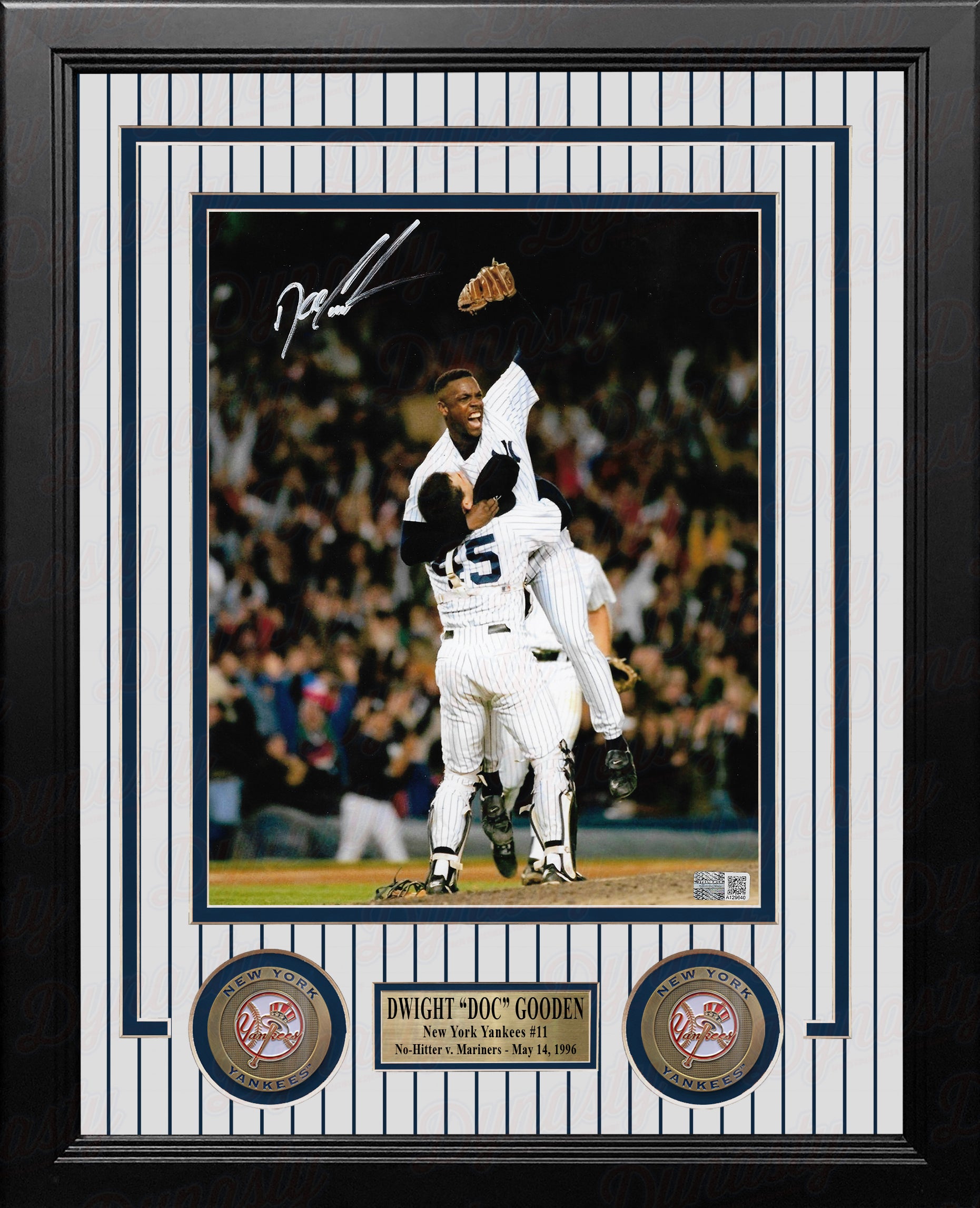 Dwight "Doc" Gooden No-Hitter New York Yankees Autographed 8" x 10" Framed Baseball Photo - Dynasty Sports & Framing 