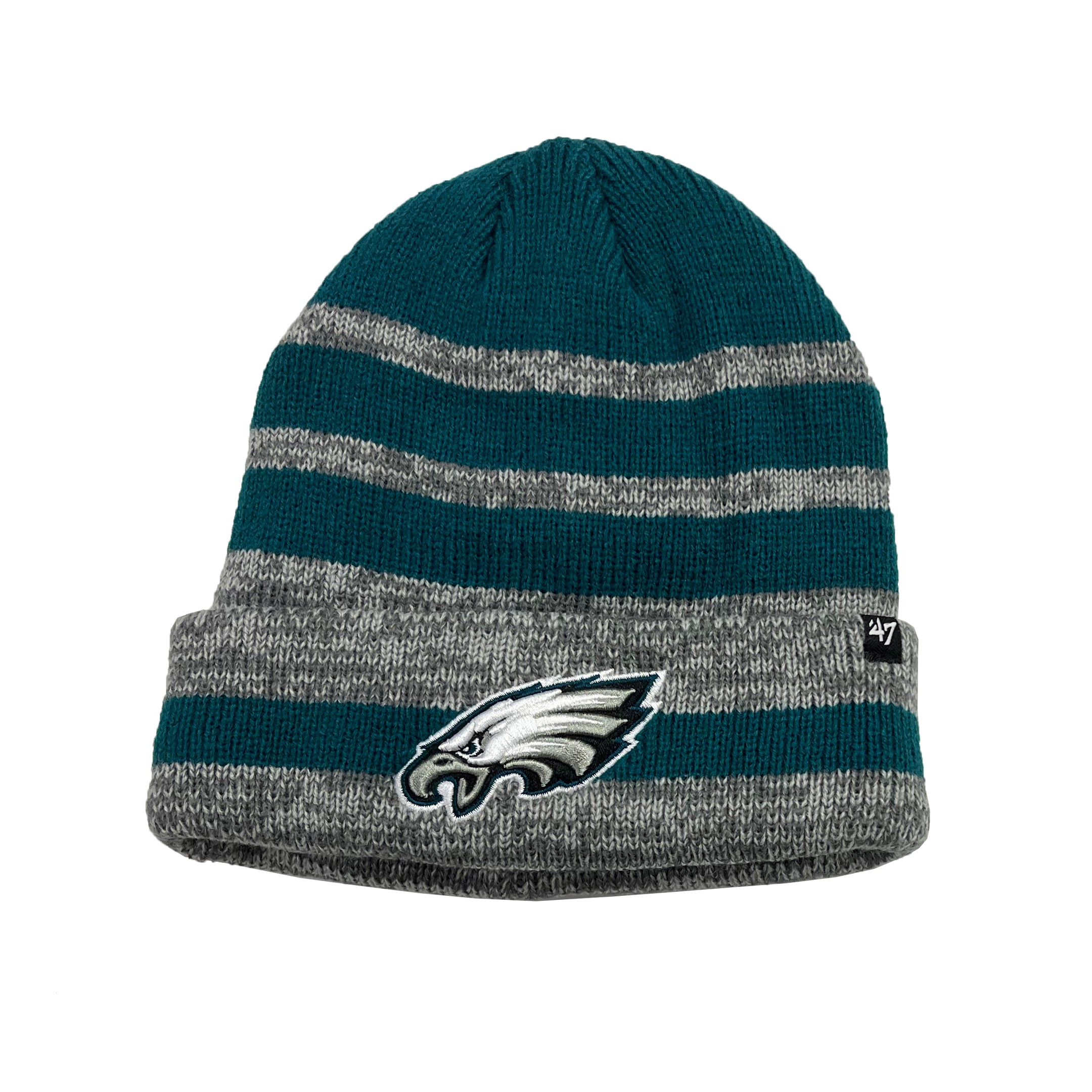 Philadelphia Eagles '47 Brand Striped Knit Hat - Dynasty Sports & Framing 