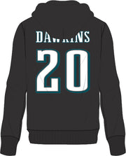 Brian Dawkins Philadelphia Eagles Mitchell & Ness Throwback Name/Number Fleece Hoodie - Dynasty Sports & Framing 