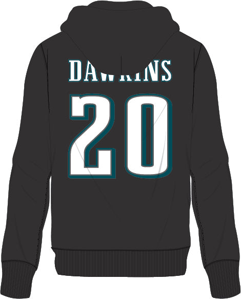 Brian Dawkins Philadelphia Eagles Mitchell & Ness Throwback Name/Number Fleece Hoodie - Dynasty Sports & Framing 