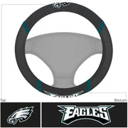 Philadelphia Eagles NFL Football Deluxe Steering Wheel Cover - Dynasty Sports & Framing 