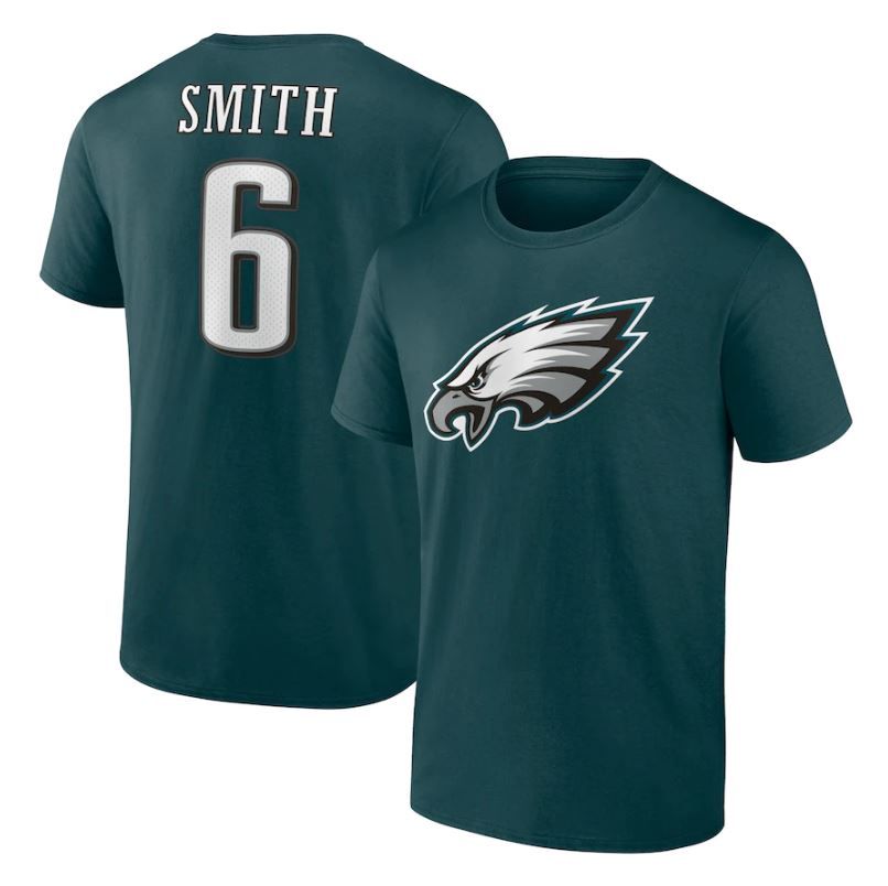 DeVonta Smith Philadelphia Eagles Player Icon Green T-Shirt - Dynasty Sports & Framing 