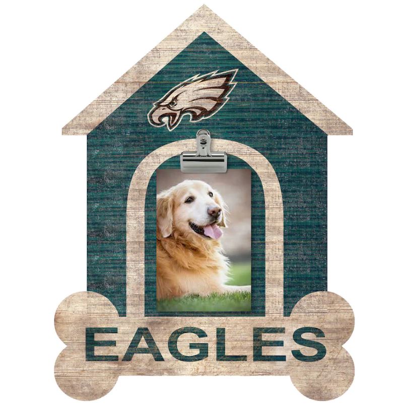 Philadelphia Eagles Dog Bone House Clip Frame - Dynasty Sports & Framing 