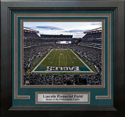 Philadelphia Eagles Lincoln Financial Field End Zone View 8" x 10" Framed Football Stadium Photo - Dynasty Sports & Framing 