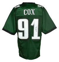 Fletcher Cox Philadelphia Eagles Autographed Green Football Jersey - Dynasty Sports & Framing 
