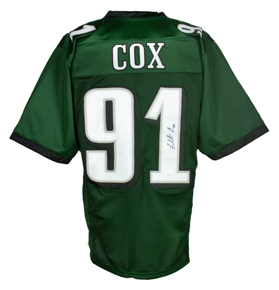 Fletcher Cox Philadelphia Eagles Autographed Green Football Jersey - Dynasty Sports & Framing 