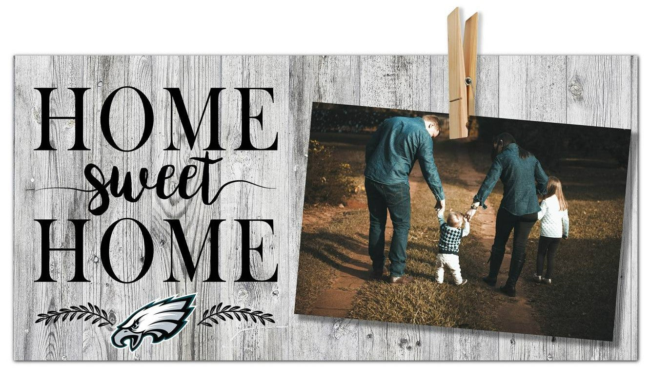 Philadelphia Eagles Home Sweet Home 6" x 12" Wood Sign - Dynasty Sports & Framing 
