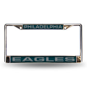 Philadelphia Eagles Laser-Etched NFL Football Chrome License Plate Frame - Dynasty Sports & Framing 