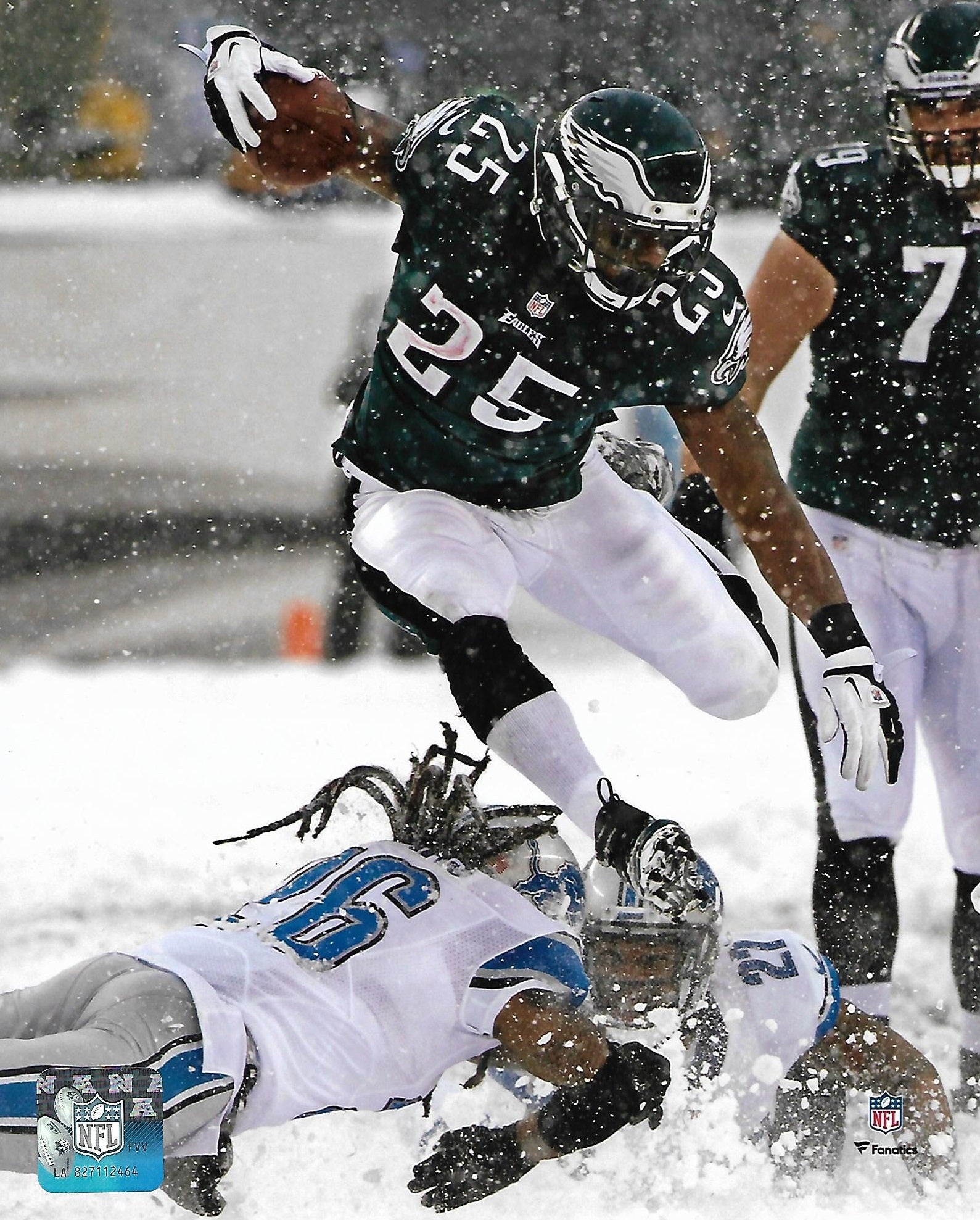 LeSean McCoy Snow Bowl Philadelphia Eagles Football Photo (Frame Only) - Dynasty Sports & Framing 