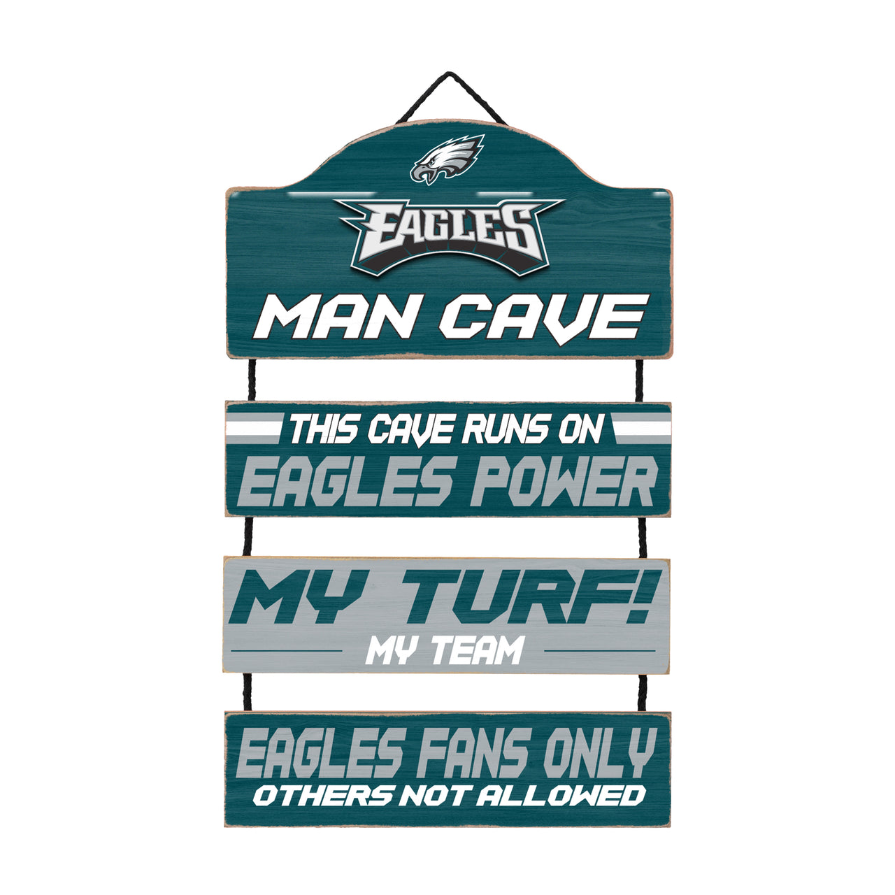 Philadelphia Eagles Wooden Man Cave Sign - Dynasty Sports & Framing 