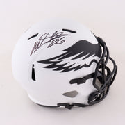 Miles Sanders Philadelphia Eagles Autographed Lunar Eclipse Speed Football Helmet - Dynasty Sports & Framing 