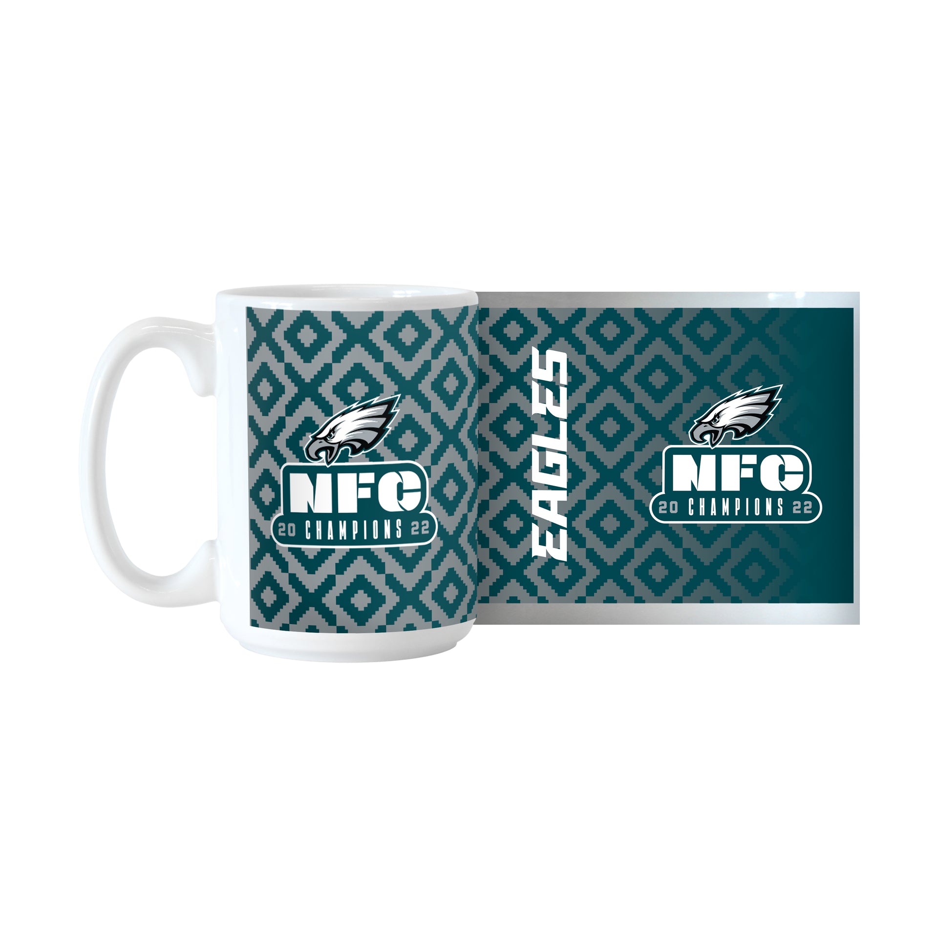 Philadelphia Eagles 2022 NFC Champions 15 oz. Sublimated Coffee Mug - Dynasty Sports & Framing 