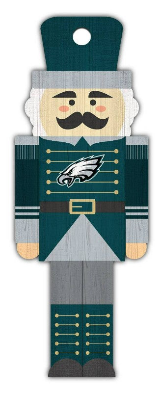 Philadelphia Eagles Wood Nutcracker Ornament - Dynasty Sports & Framing 
