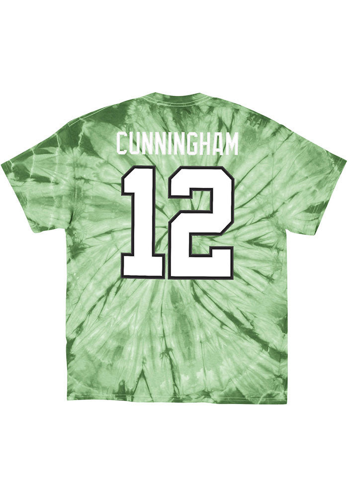 Randall Cunningham Philadelphia Eagles Mitchell & Ness Tie-Dye Retired Player Name & Number T-Shirt - Dynasty Sports & Framing 