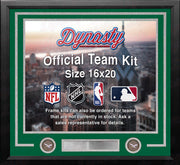 Philadelphia Eagles Throwback Custom NFL Football 16x20 Picture Frame Kit (Multiple Colors) - Dynasty Sports & Framing 