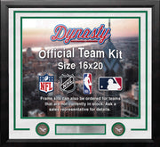 Philadelphia Eagles Throwback Custom NFL Football 16x20 Picture Frame Kit (Multiple Colors) - Dynasty Sports & Framing 