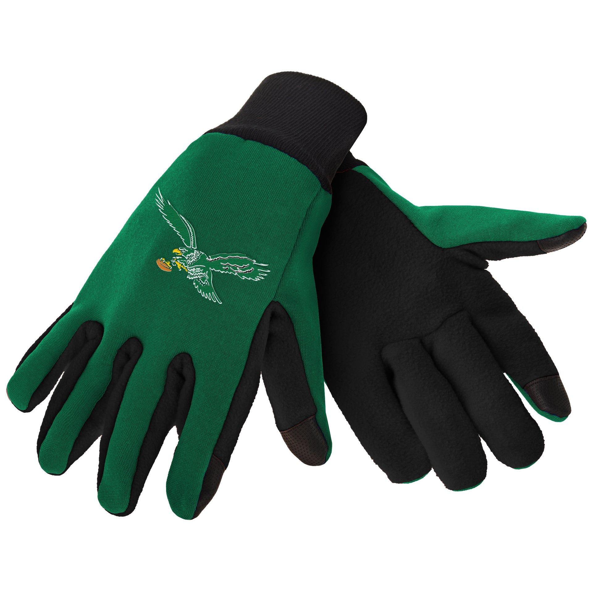 Philadelphia Eagles Throwback Texting Gloves - Dynasty Sports & Framing