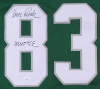 Vince Papale Philadelphia Eagles Autographed Kelly Green Throwback Jersey Inscribed Invincible - Dynasty Sports & Framing 