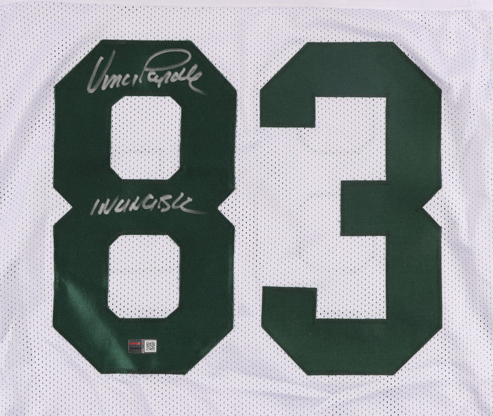 Vince Papale Philadelphia Eagles Autographed Jersey Inscribed Invincible - TRISTAR Authenticated - Dynasty Sports & Framing 