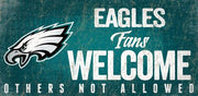 Philadelphia Eagles Fans Welcome Wood Sign - Dynasty Sports & Framing 