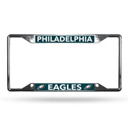 Philadelphia Eagles NFL Football EZ-View Chrome License Plate Frame - Dynasty Sports & Framing 