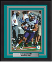 Sidney Jones University of Washington Autographed 8x10 Framed College Photo (Eagles Matting) - Dynasty Sports & Framing 