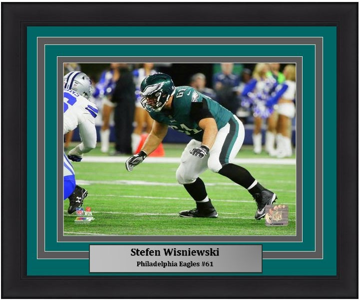 Stefen Wisniewski v. Cowboys Philadelphia Eagles 8" x 10" Framed Football Photo - Dynasty Sports & Framing 