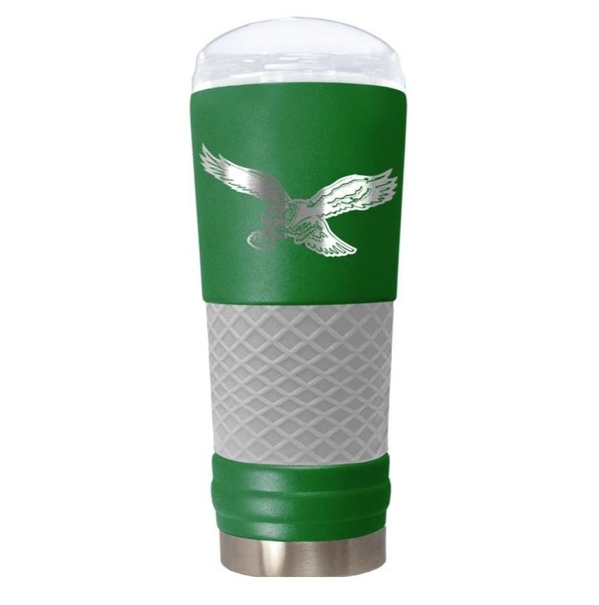 Philadelphia Eagles Throwback "The Draft" 24 oz. Stainless Steel Travel Tumbler - Dynasty Sports & Framing 