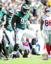 Timmy Jernigan in Action Philadelphia Eagles Football Photo - Dynasty Sports & Framing 