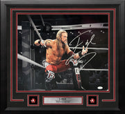 Edge Sets Up the Spear Autographed Framed WWE Wrestling Photo - Dynasty Sports & Framing 