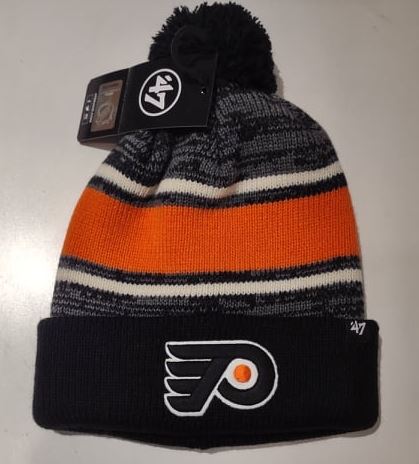Philadelphia Flyers '47 Brand Classic Pom Knit Hat - Dynasty Sports & Framing 