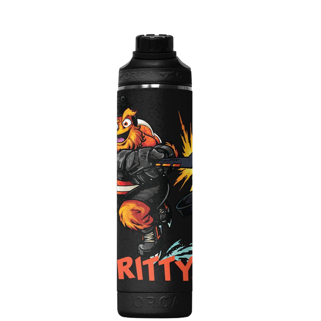 Gritty Philadelphia Flyers 22oz. Large Logo Mascot Hydra Water Bottle - Dynasty Sports & Framing 
