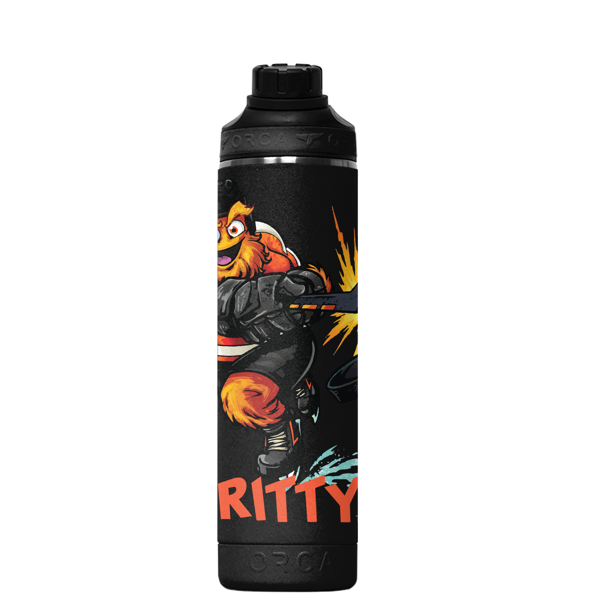 Gritty Philadelphia Flyers 22oz. Large Logo Mascot Hydra Water Bottle - Dynasty Sports & Framing 