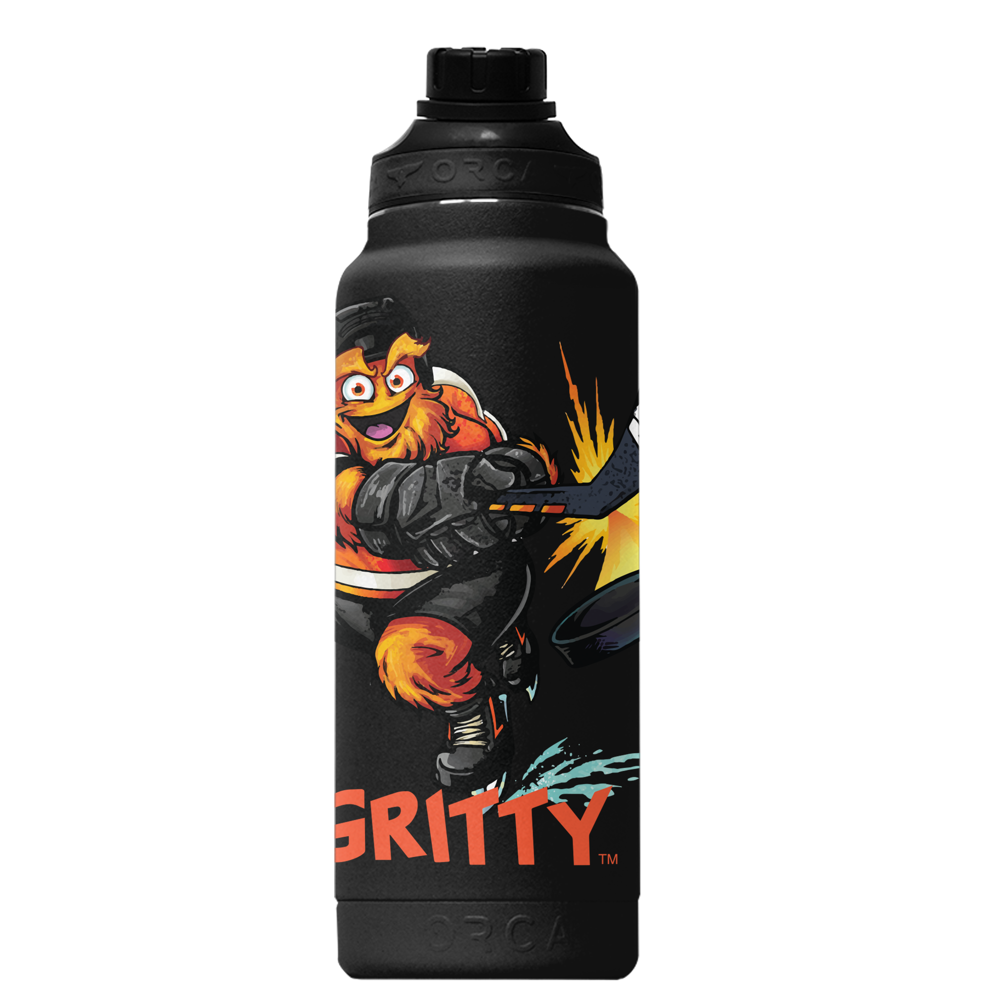 Gritty Philadelphia Flyers 34oz. Large Logo Mascot Hydra Water Bottle - Dynasty Sports & Framing 