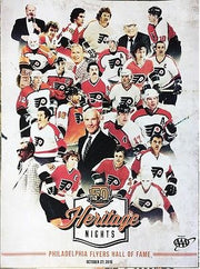 Philadelphia Flyers 50th Anniversary Heritage Nights Limited Edition NHL Hockey Team Poster - Dynasty Sports & Framing 