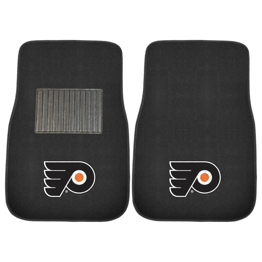 Philadelphia Flyers NHL Hockey 2 Piece Embroidered Car Mat Set - Dynasty Sports & Framing 