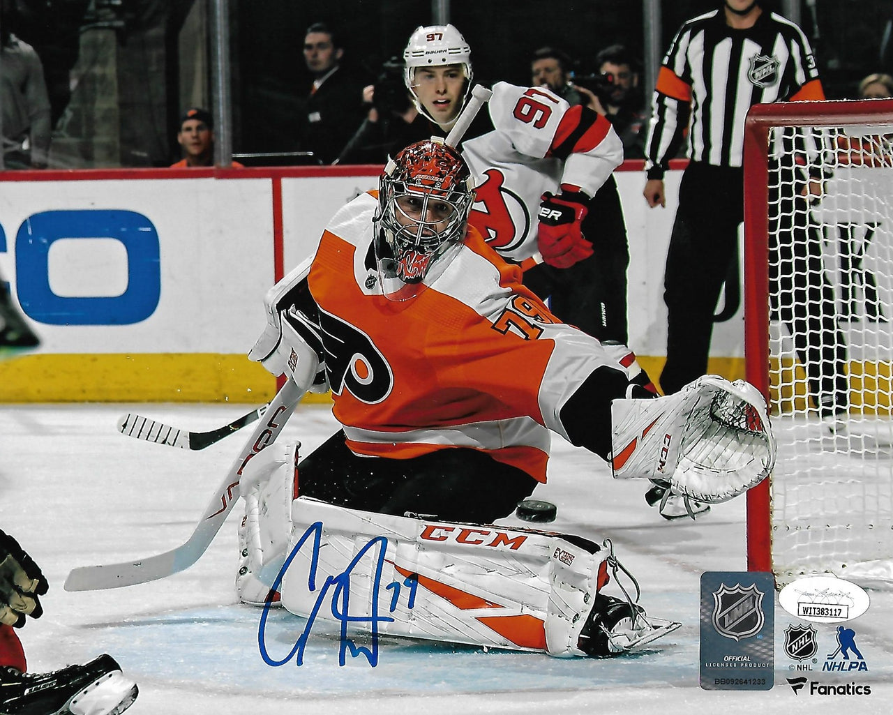 Carter Hart Philadelphia Flyers First Career Shutout Autographed NHL Hockey Photo - Dynasty Sports & Framing 