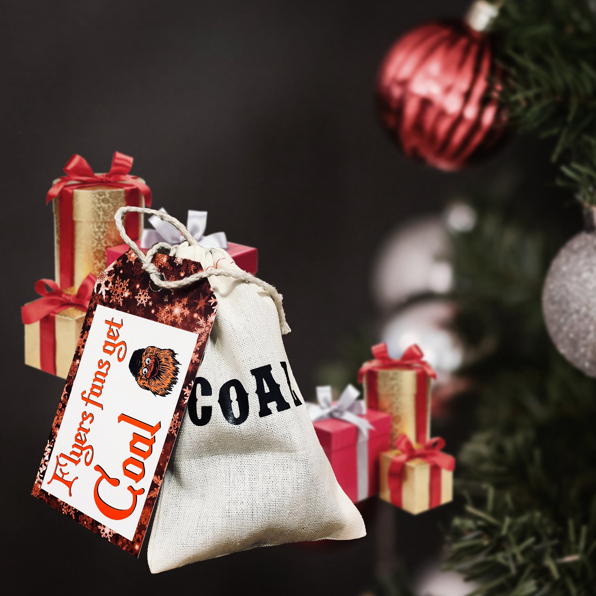 Christmas Naughty Fan Rivalry Bag of Coal - Dynasty Sports & Framing 