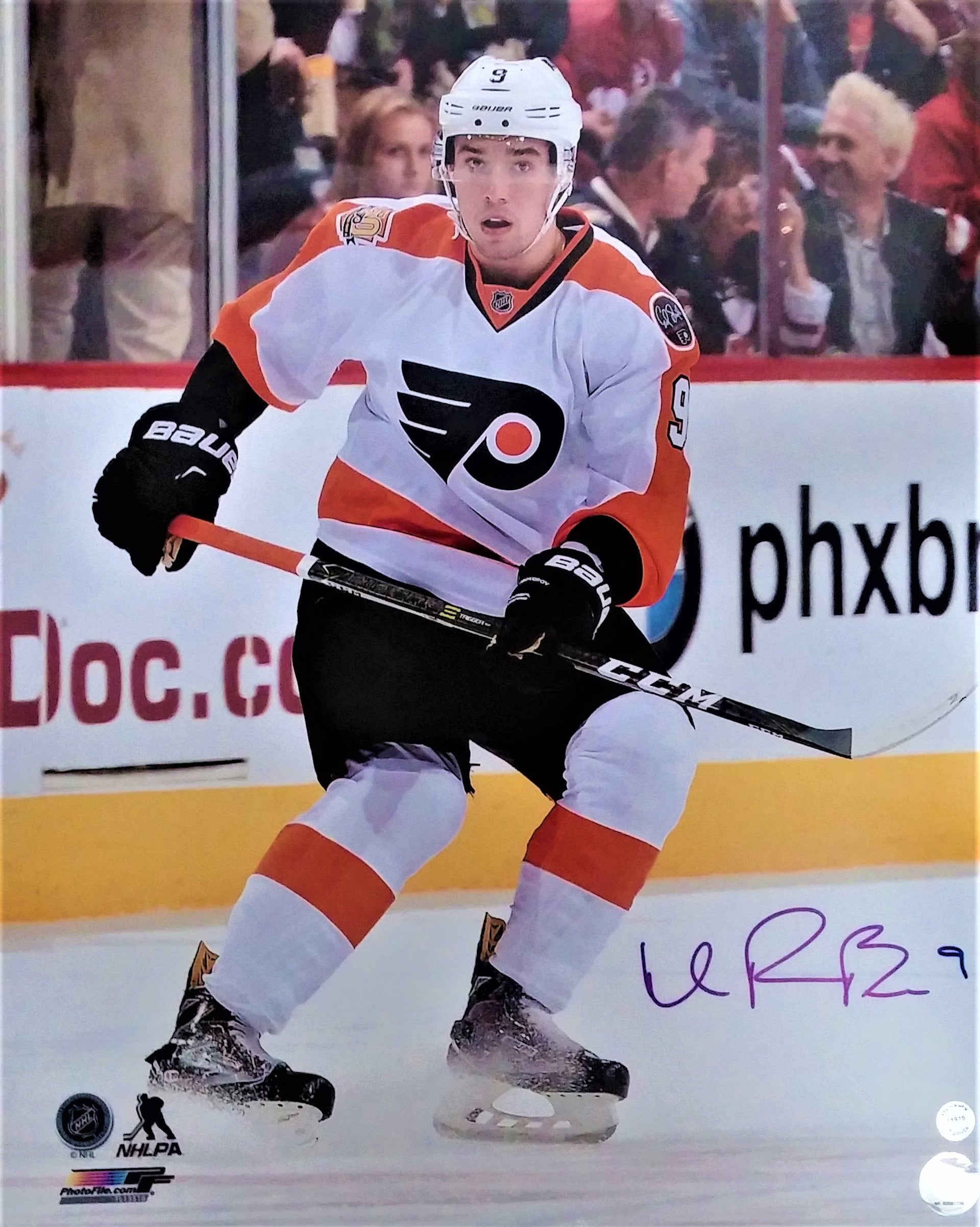 Ivan Provorov Philadelphia Flyers Celebration Autographed 16 x 20