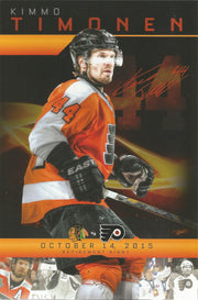 Kimmo Timonen 2015 Philadelphia Flyers Hockey Retirement Night Card - Dynasty Sports & Framing 