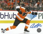 Oskar Lindblom First Goal Celebration Philadelphia Flyers Autographed 16" x 20" Hockey Photo - Dynasty Sports & Framing 